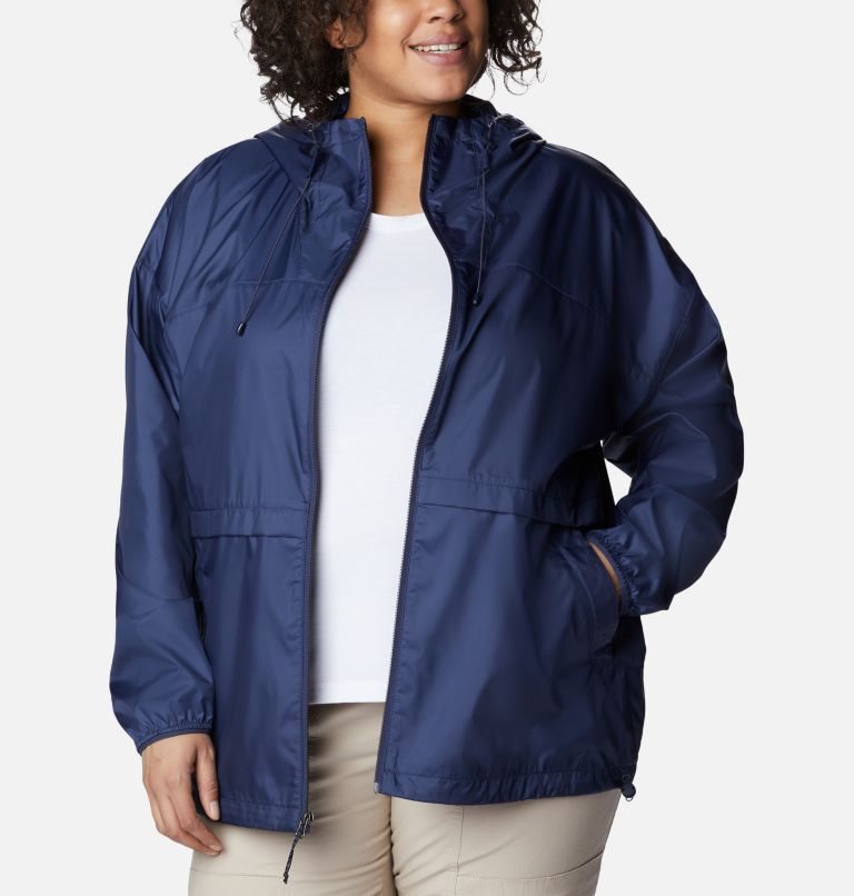 Columbia Alpine Chill Windbreaker Jakke Dame Marineblå | Plus Size 07841F